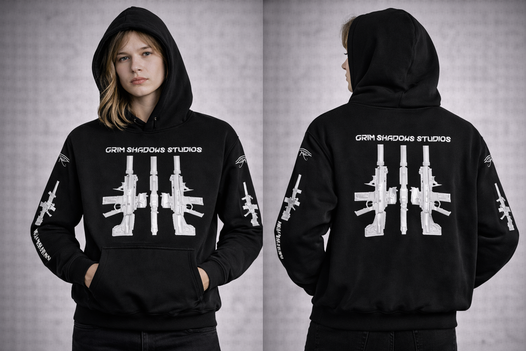 BLACK ARROW ARMS #2 GSU ERA 2. Oversize Fleeced Hoodie