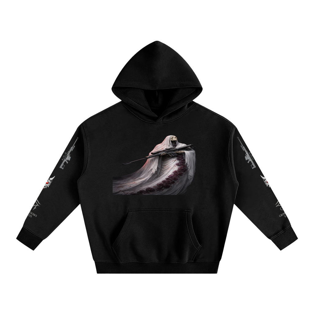Death, Roses, Sniper Rifle GSU ERA 2. Oversize Fleeced Hoodie