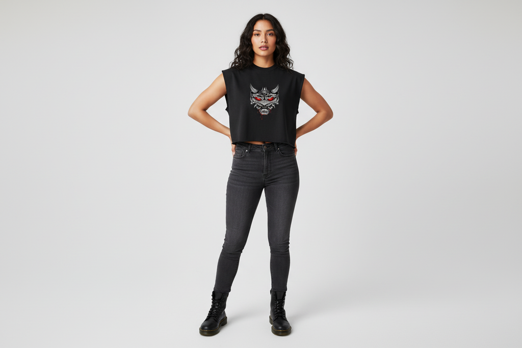 Hispanic female wearing ONI tank top