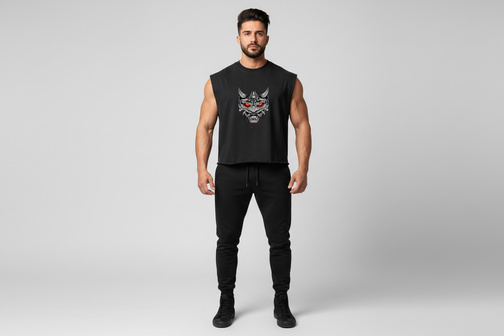 Hispanic male wearing ONI tank top