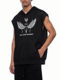 GRIM SHADOWS ERA 1- WINGS OF THE SHADOW - Unisex Panel Mesh Sleeveless Hoodie