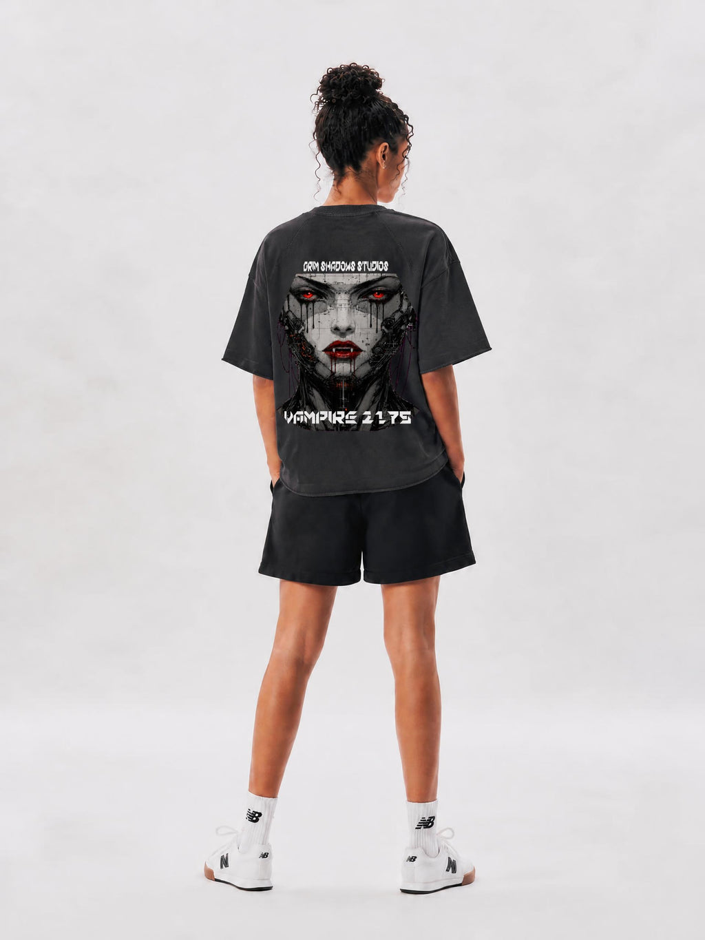 VAMPIRE 2175 - GSU ERA 2 - Unisex Vintage Wash Raw Edge Boxy T-Shirt