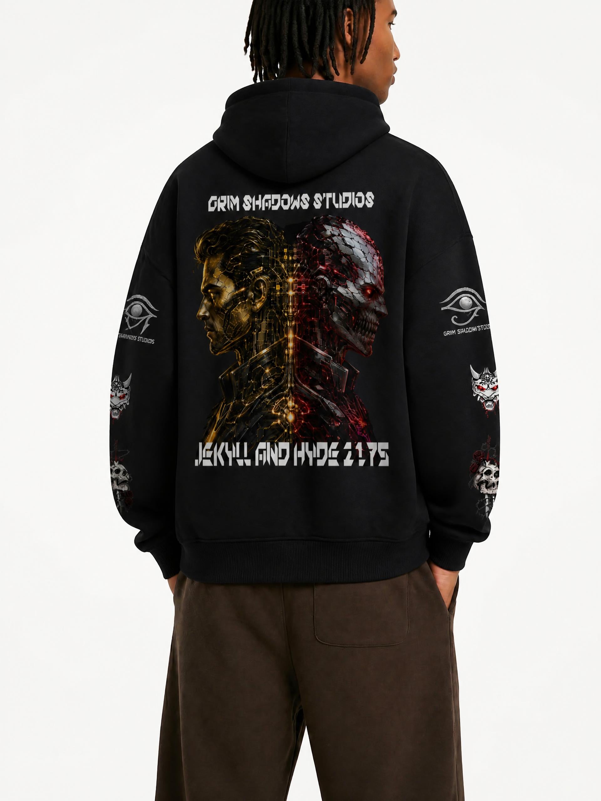 JEKYLL AND HYDE 2175 - GSU 2 - Oversize Fleeced Hoodie