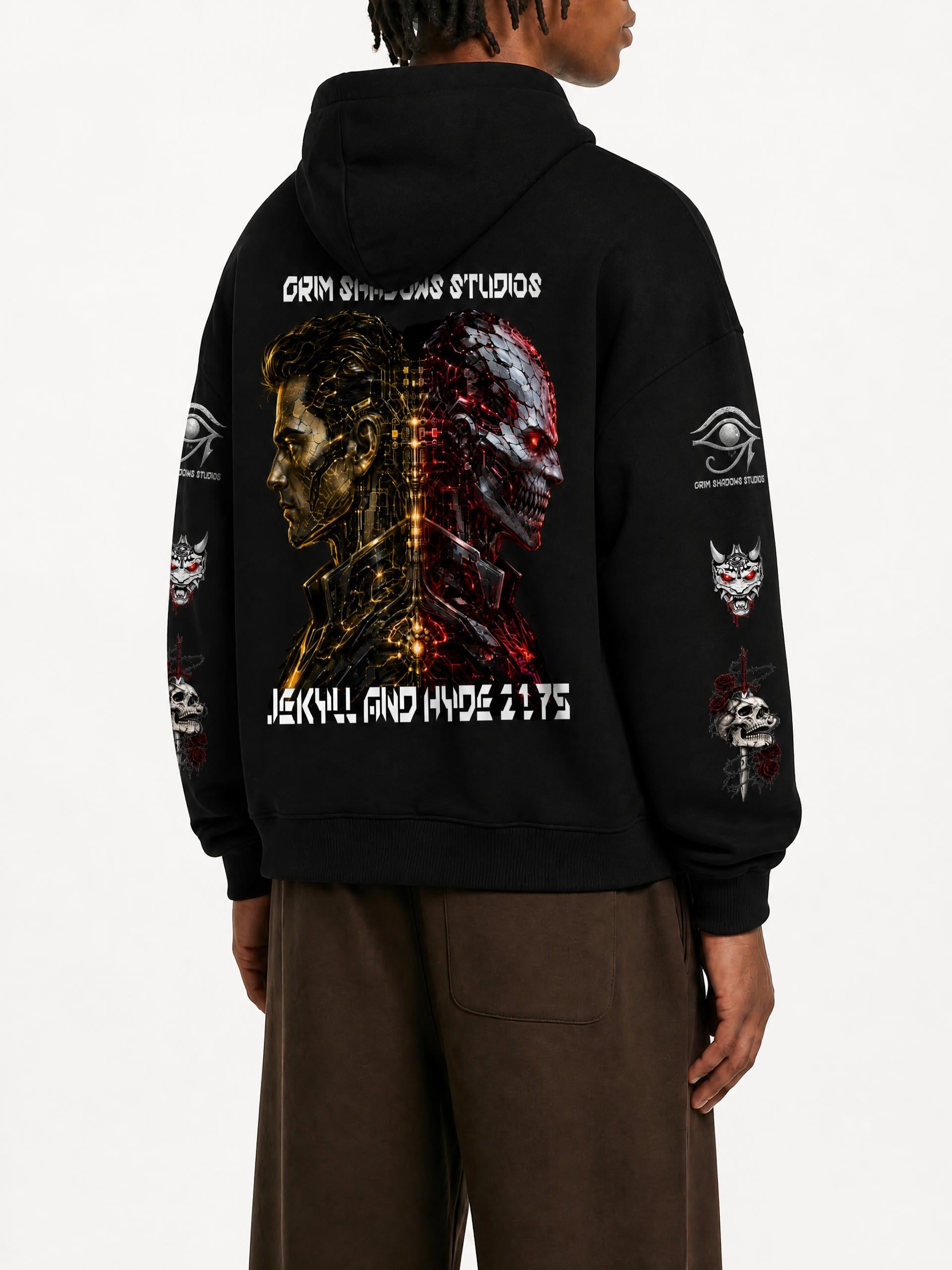 JEKYLL AND HYDE 2175 - GSU 2 - Oversize Fleeced Hoodie