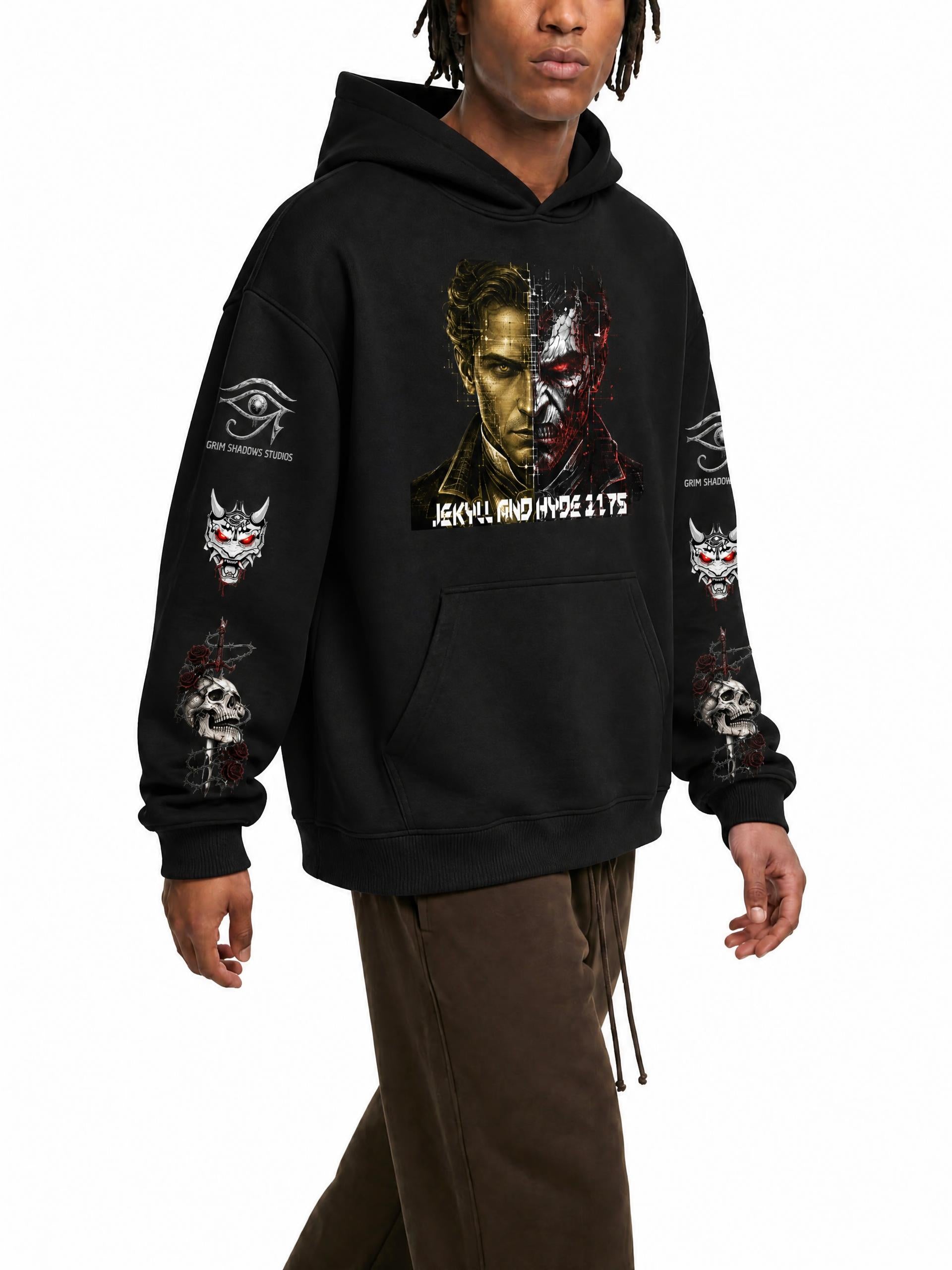 JEKYLL AND HYDE 2175 - GSU 2 - Oversize Fleeced Hoodie