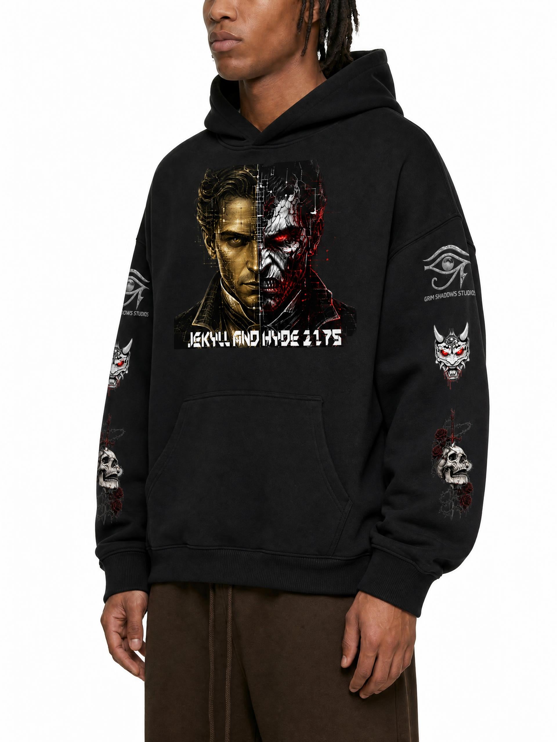 JEKYLL AND HYDE 2175 - GSU 2 - Oversize Fleeced Hoodie
