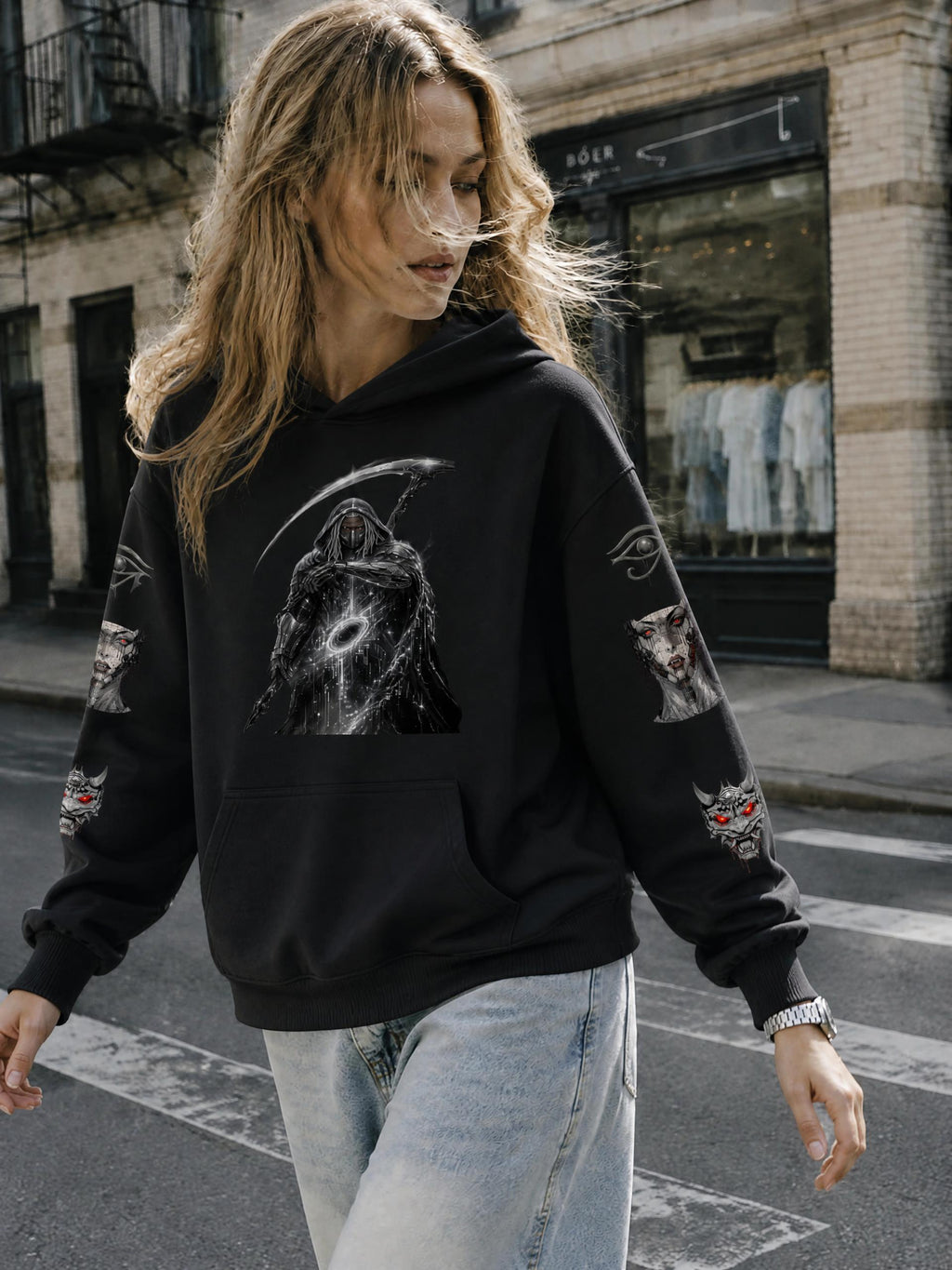 SHADOWFALLER - ERA 1 - Oversize Fleeced Hoodie
