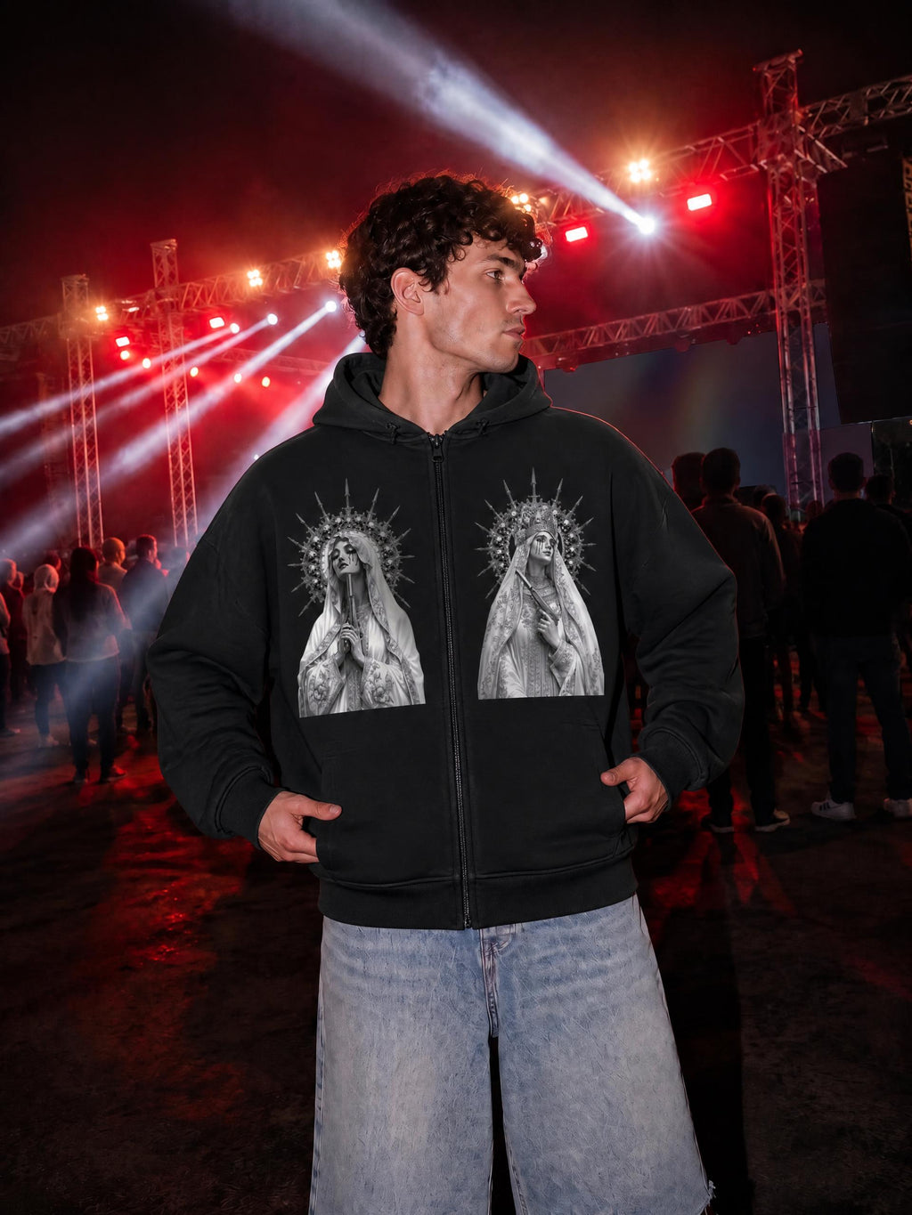 DREAMS OF SHADOWS - Unisex Regular Fit Full Zip Hoodie