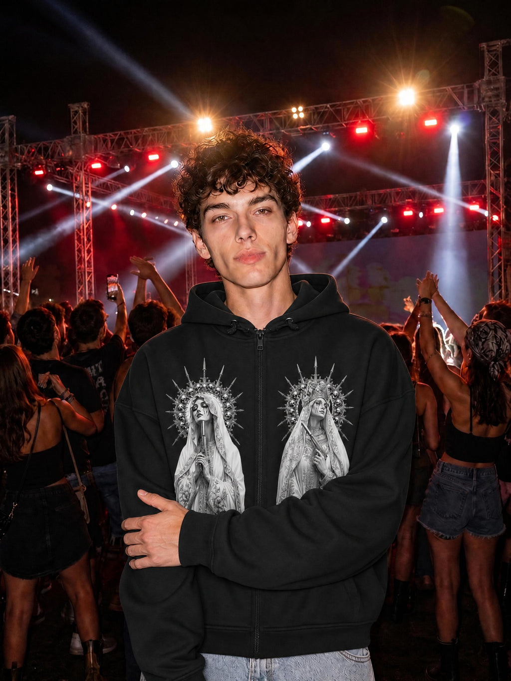 DREAMS OF SHADOWS - Unisex Regular Fit Full Zip Hoodie