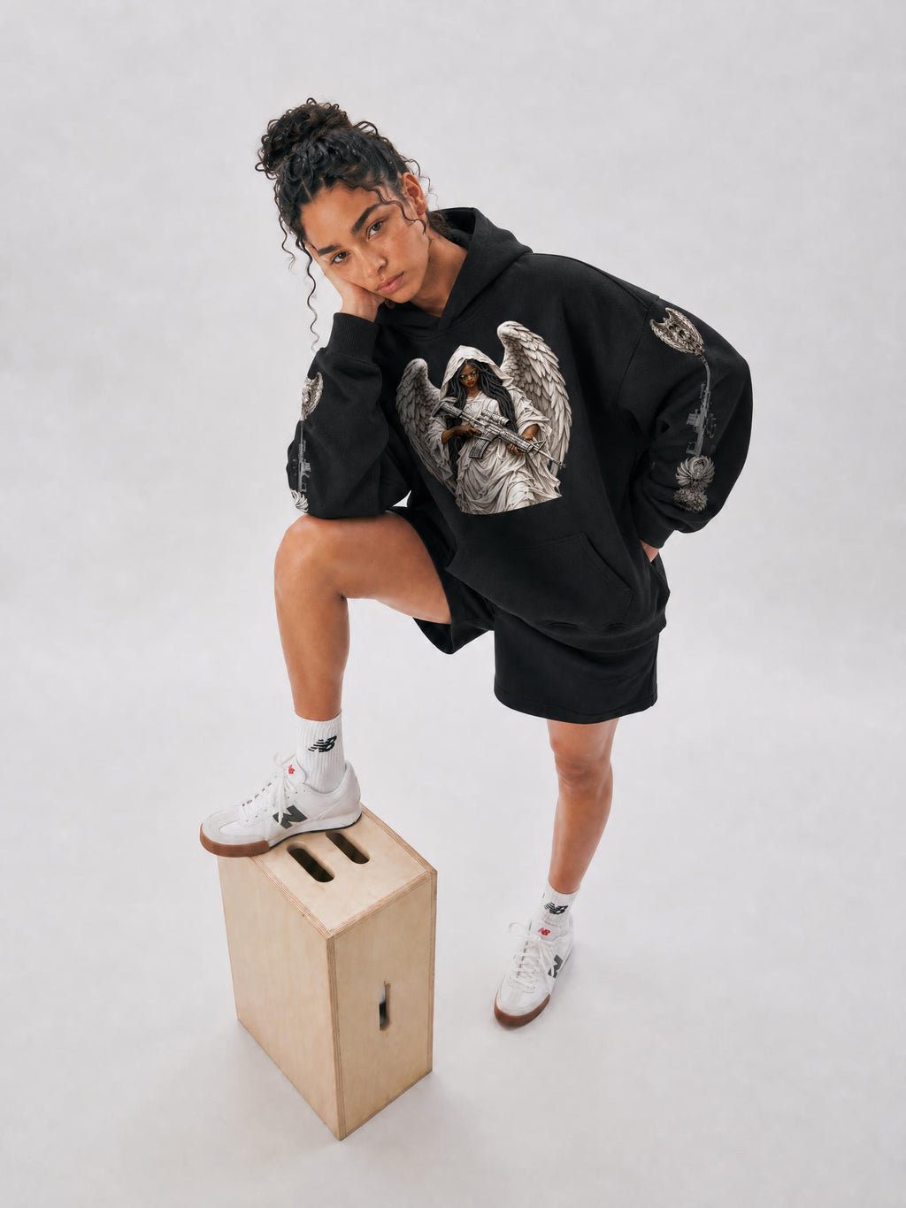 ANGELS WITH AMMO - Oversize Fleeced Hoodie