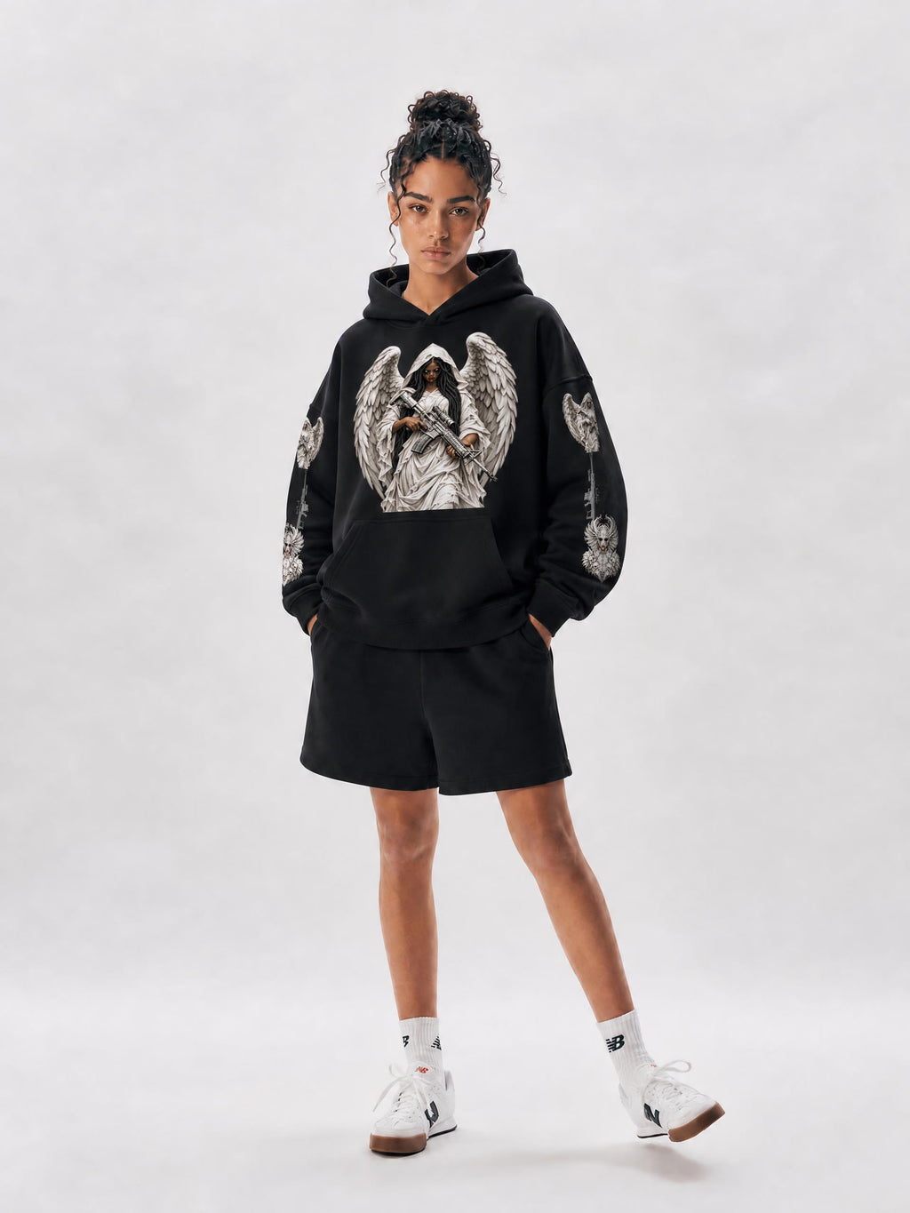ANGELS WITH AMMO - Oversize Fleeced Hoodie