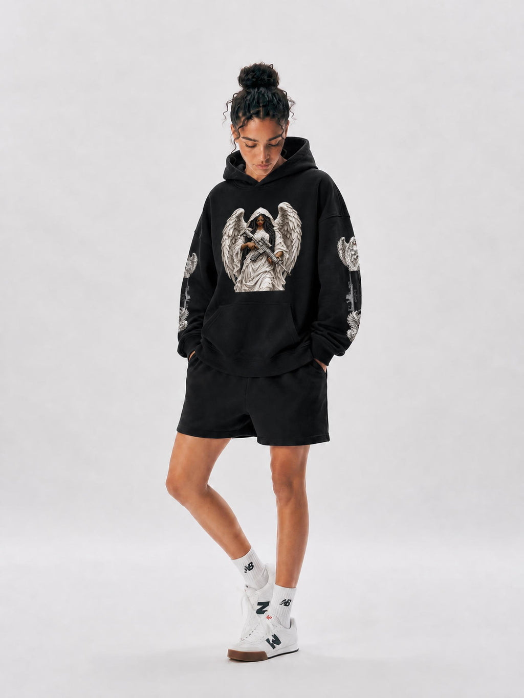 ANGELS WITH AMMO - Oversize Fleeced Hoodie