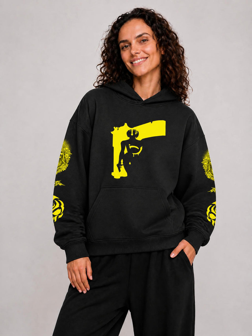 LA GOTHIC NIKITA - Oversize Fleeced Hoodie