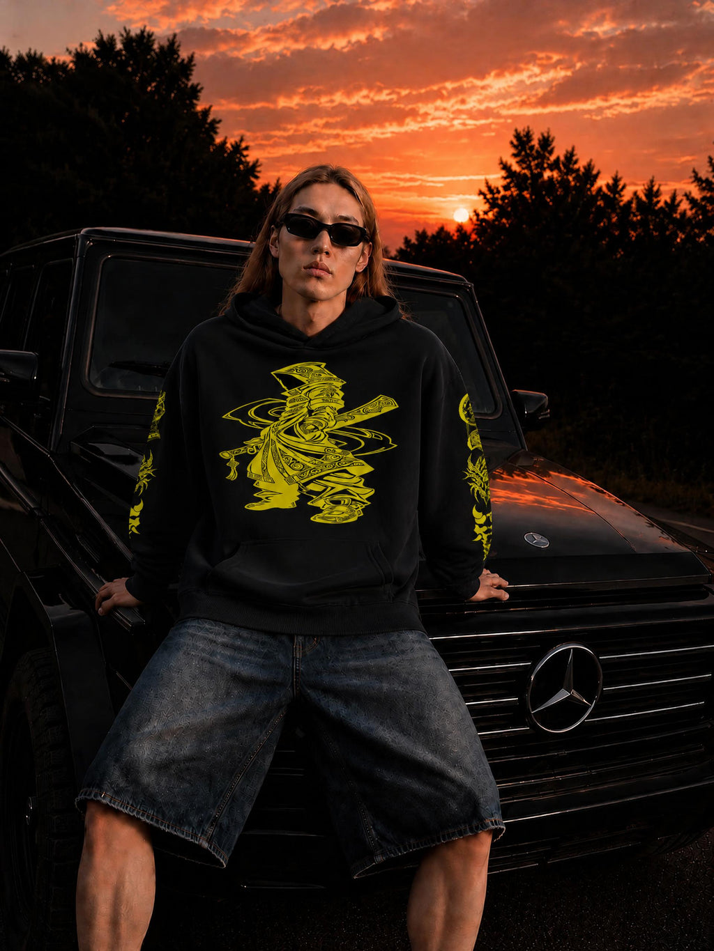 URBAN EAST - Oversize Fleeced Hoodie