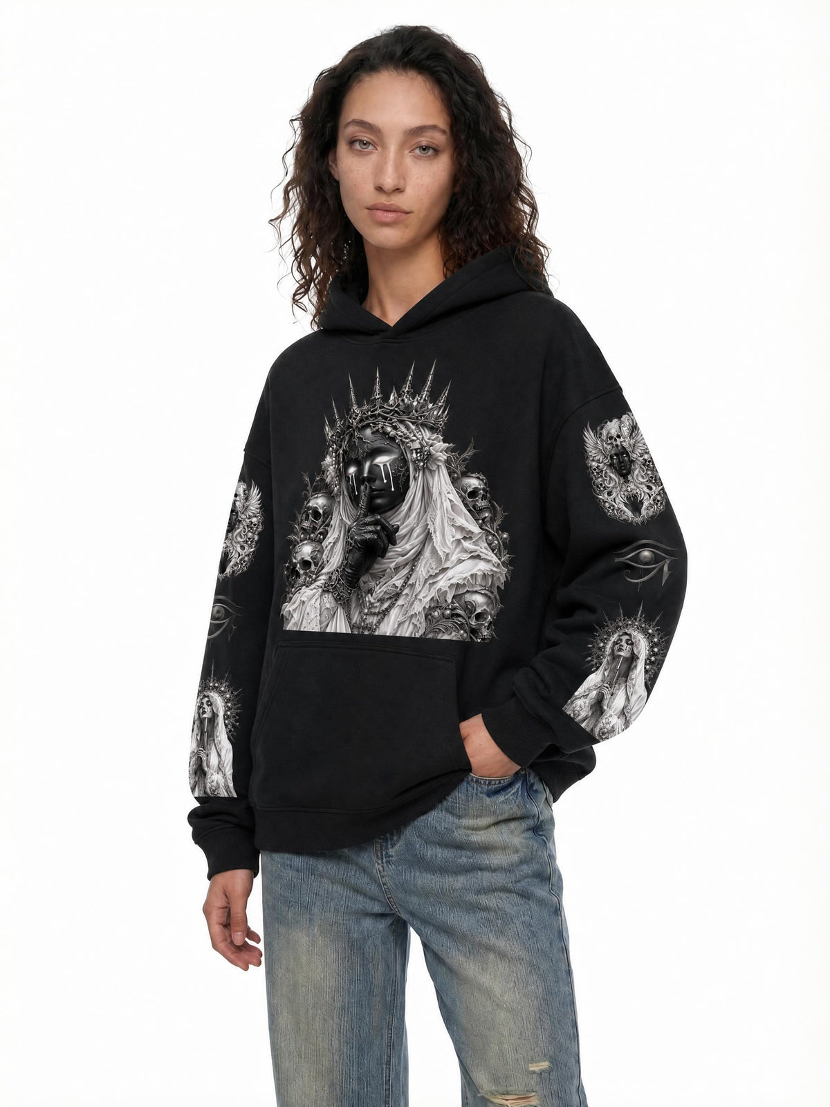 SHADOWS SILENCE - Oversize Fleeced Hoodie