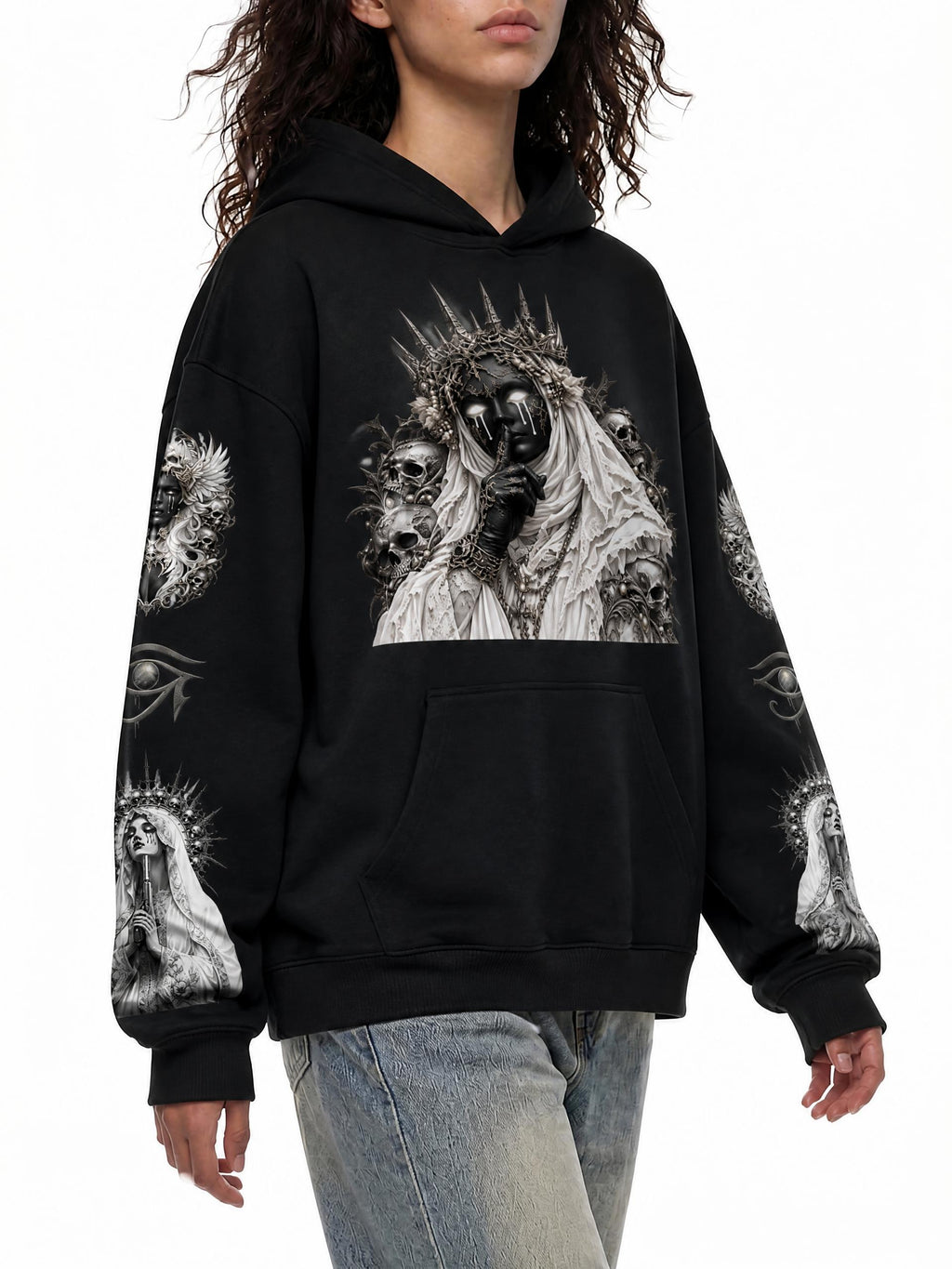 SHADOWS SILENCE - Oversize Fleeced Hoodie