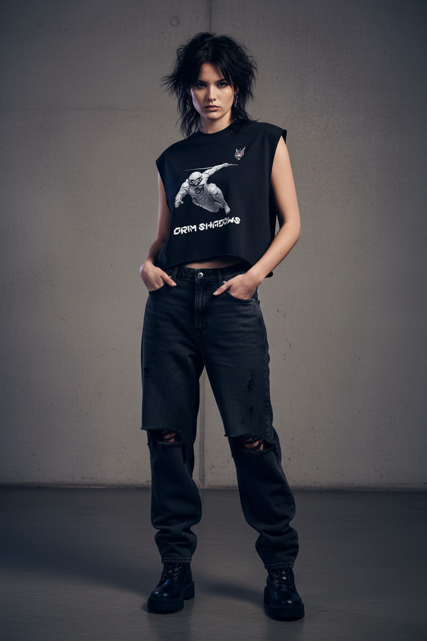 White female model