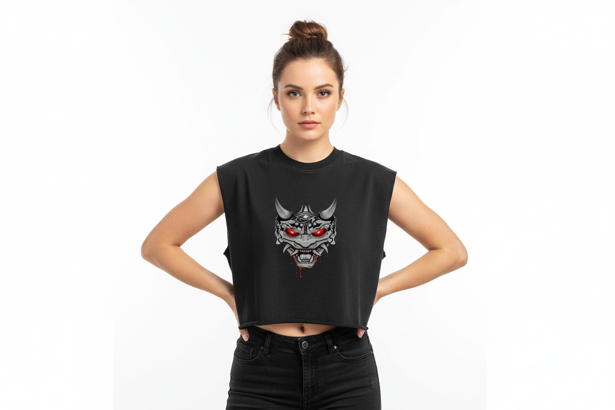 White female wearing ONI tank top