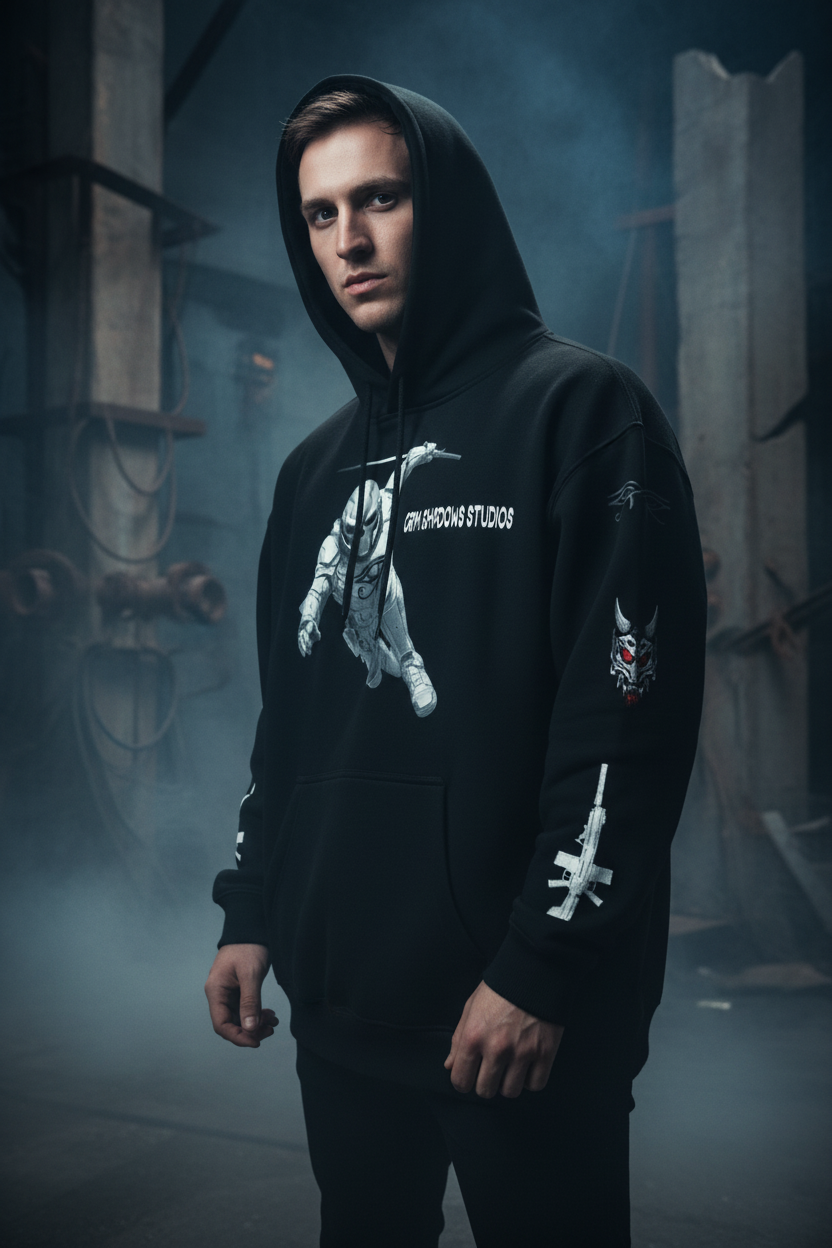 White male model - CODEX KNIGHT hoodie