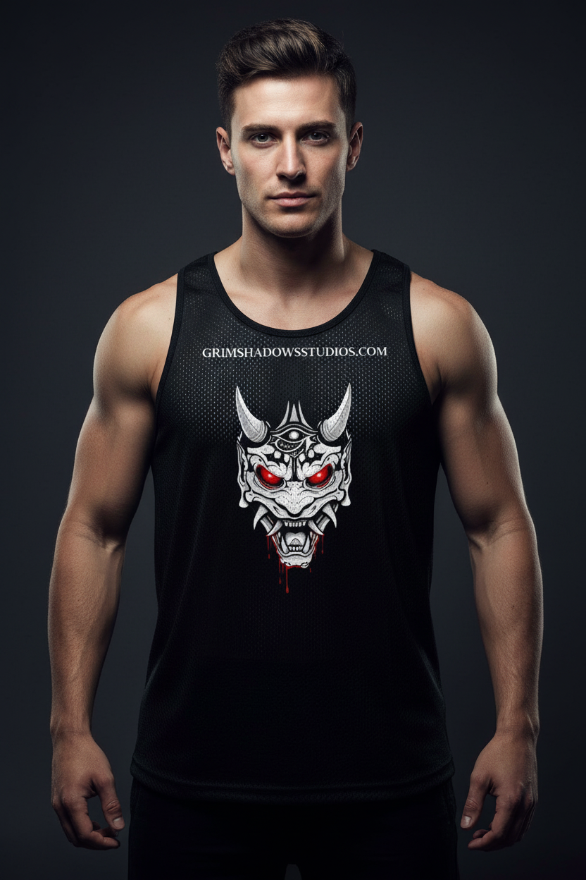 White Male Oni Tank