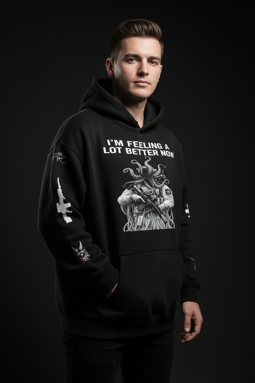 White Male - Oversize Fleeced Hoodie