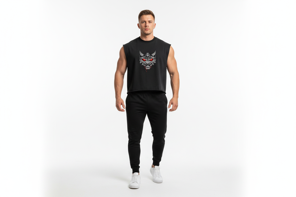 White male wearing ONI tank top